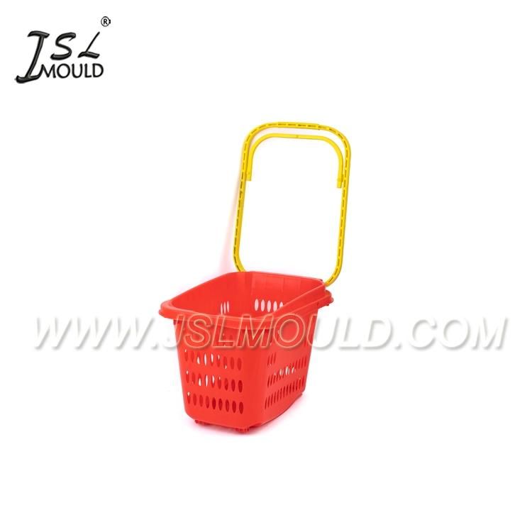 Injection Plastic Supermarket Shopping Basket Mould