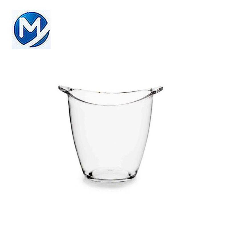 Transparent Plastic Ice Bucket of Beer and Wine Bottle