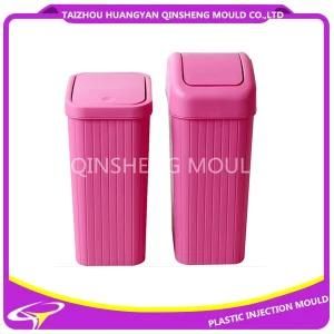 Plastic Square Swing Lid Dustbin Mould