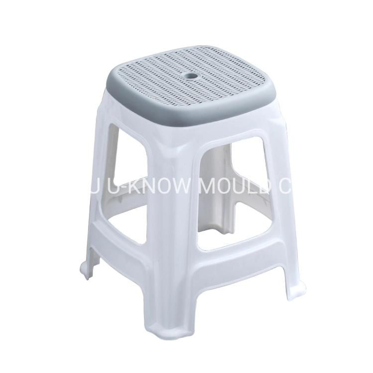 Plastic Two Color Thickened Four Corner Stool Injection Mould Plastic Household Stool Mold