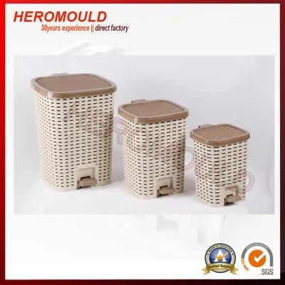 Household Rattan Pedal Bin Injection Mould From Heromould