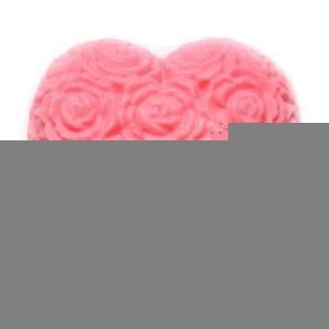 Nicole Flower Heart Shape Handmade Silicone Soap Mold R0079