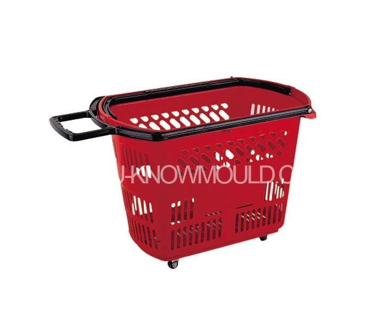 Plastic Shopping Basket Mold with Handle/Plastic Injection Basket Mould