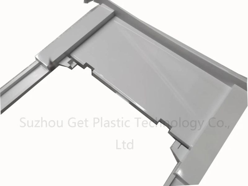 White Plastic Processing Parts in Factoty
