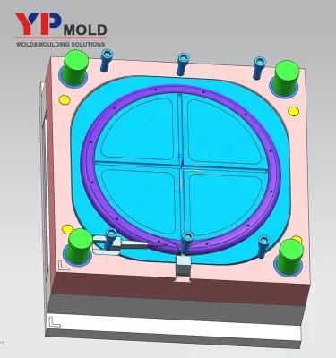 China Mold Factory Plastic Light Mold Plastic LED Lamp Cover Injection Mold