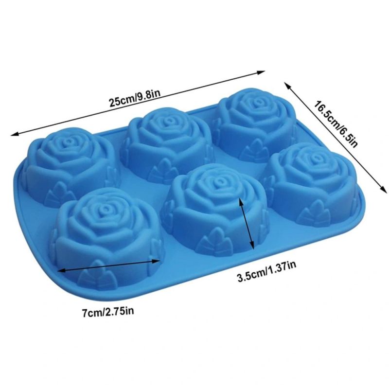 OEM Fancy Rose Shape Silicone Cake Mold