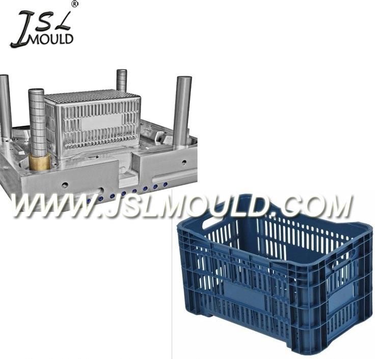 Customized Injection Stacking Plastic Fish Box Crate Mould