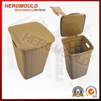 Square Plastic Rattan Laundry Basket Mold From Heromould