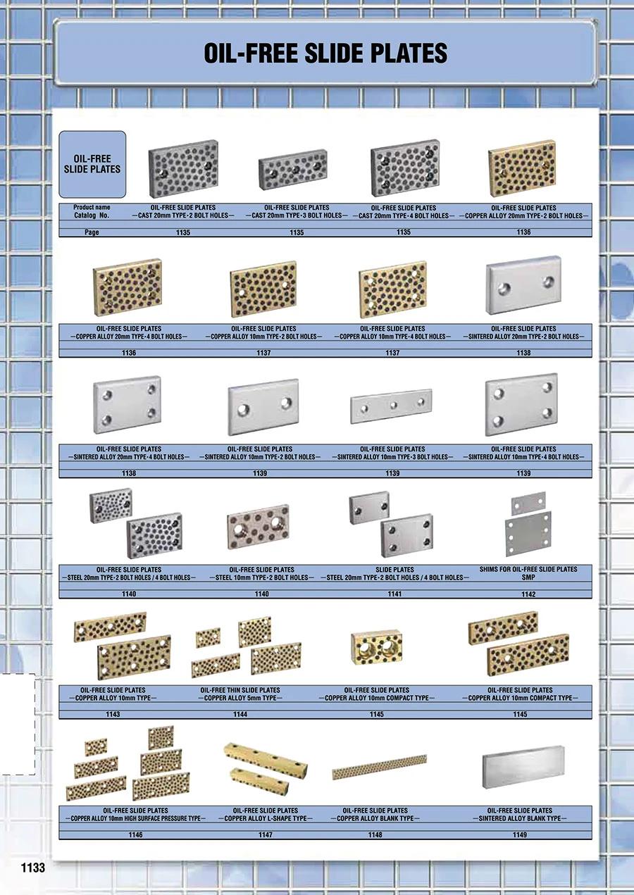 Copper with Wear Vdi Self-Lubricating Bronze Graphite Sliding Pads Graphite Insert Oilless Plate