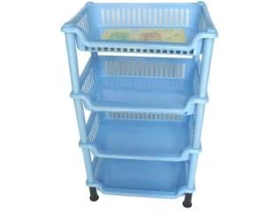 Used Mould Old Mould 4-Shelf Plastic Rack for Bathroom /Kitchen