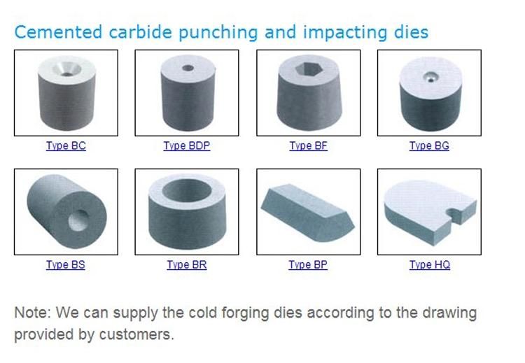 Manufacturer Tungsten Carbide Cold Forging Dies Yg20c