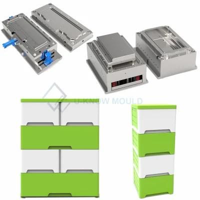Cabinet Plastic Inejction Mould Multi-Layer Drawer Mold