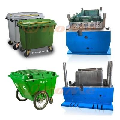 Custom Large Industrial120L 240L Plastic Dustbin Injection Mould, 660L Plastic Dustbin ...