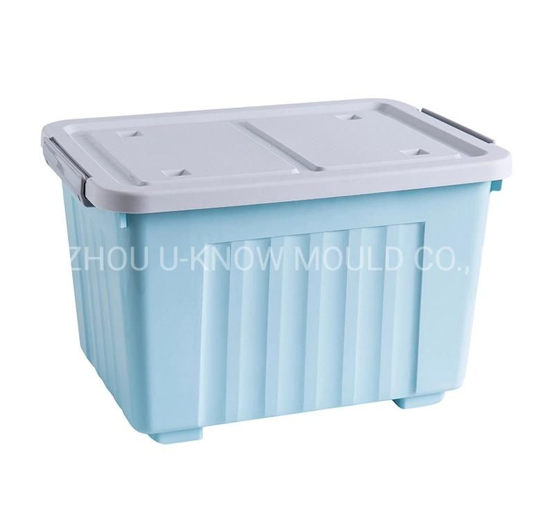 Large Houseware Storage Box Mould with Wheel Storage Container Mold