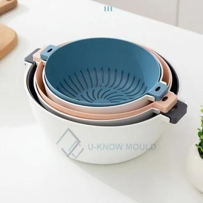 Kitchen Special Drain Basket Injection Mould Washing Basket Mold