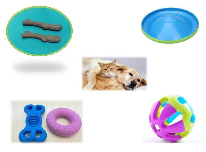 OEM Injection Mold for PP + Wood Chaff Plastic Dog Biting Toy