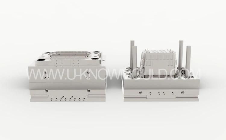 Plastic Injection Mould for Shopping Basket Mold with Wheel