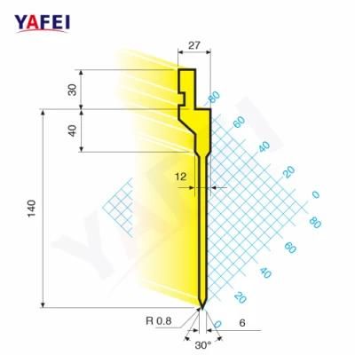 26&deg; 30&deg; 45&deg; 60&deg; Acute Sword Press Brake Tools
