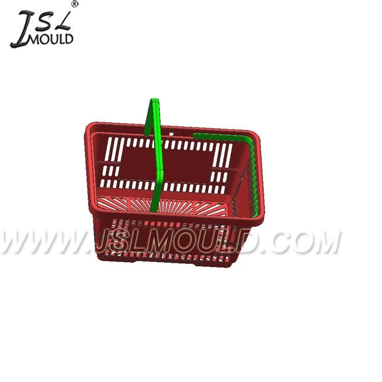 Injection Plastic Supermarket Shopping Basket Mold