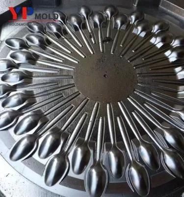 Spoon Mold Maker PP PS Disposable Plastic Cutlery Spoon Fork Knife Injection Mould