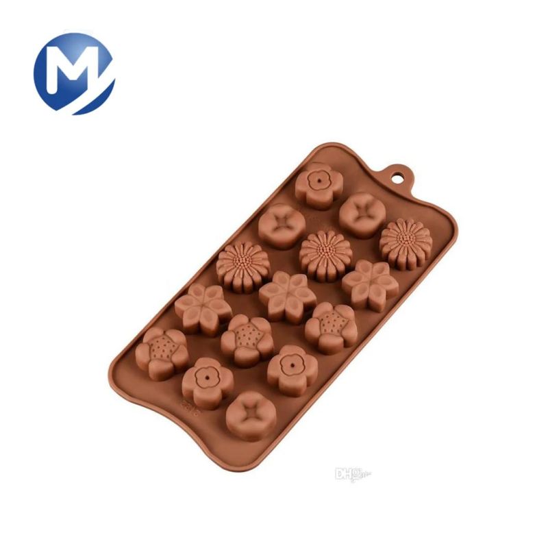 FDA Certificate Food Grade Silicone Rubber Flower Shaped Cake Baking Molds