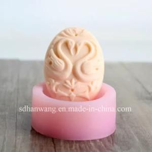 R1179 Natural Handmade Swan Silicone Soap Mold Oval Shape