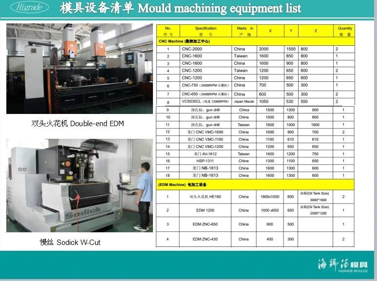 Plastic Injection Mould/Tooling for VW Door Panel for 20 Years