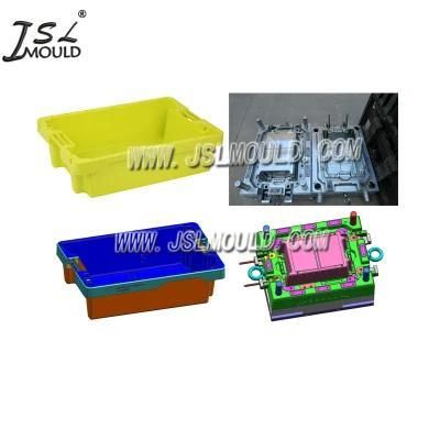 Customized Injection Stacking Plastic Fish Box Crate Mould