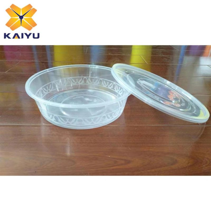 2L Round Thin Wall Plastic Food Packing Container Box Mould with Cover