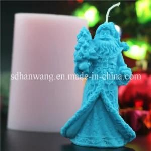 Lz0151 3D Santa Claus Shape Christmas Decorating Silicone Candle Molds