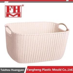 Plastic Rattan Storage Basket Injection Mold