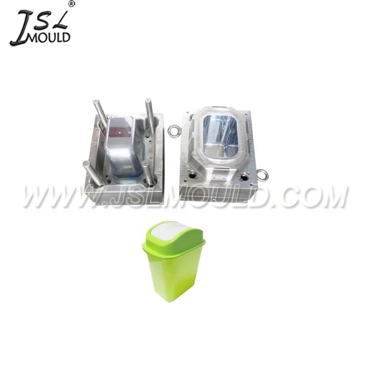 Injection Plastic Swing Lid Trash Can Mould