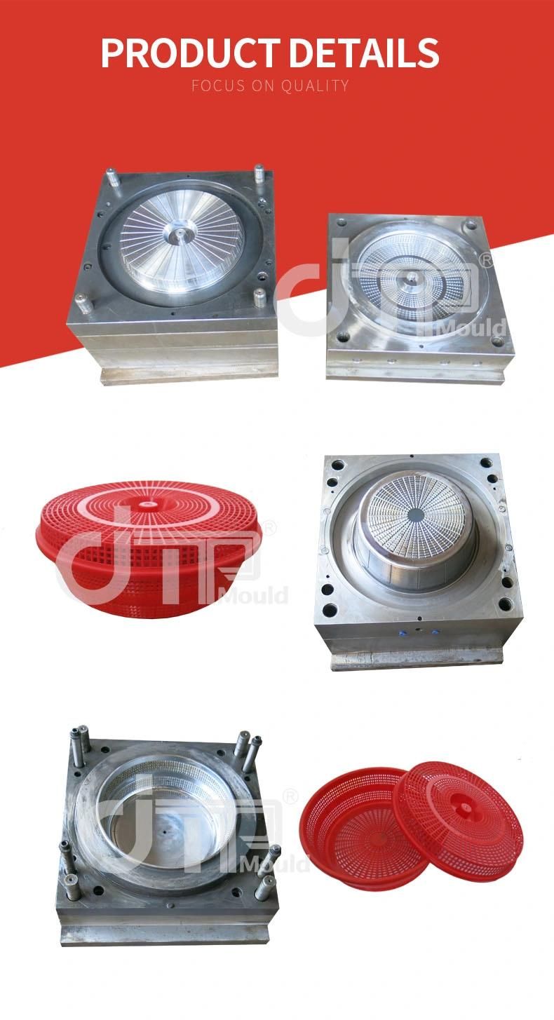 Customized Round Plastic Injection Wash Rice Basket Mould