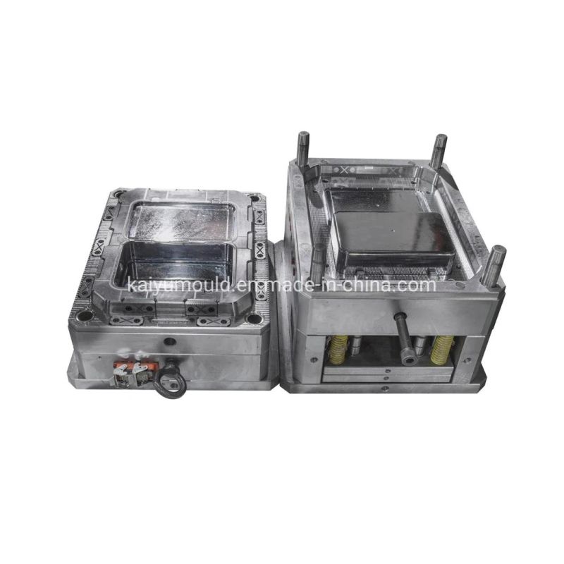 Storage Container Molding Injection Mould for Transparent Box with Flip-Top Cover