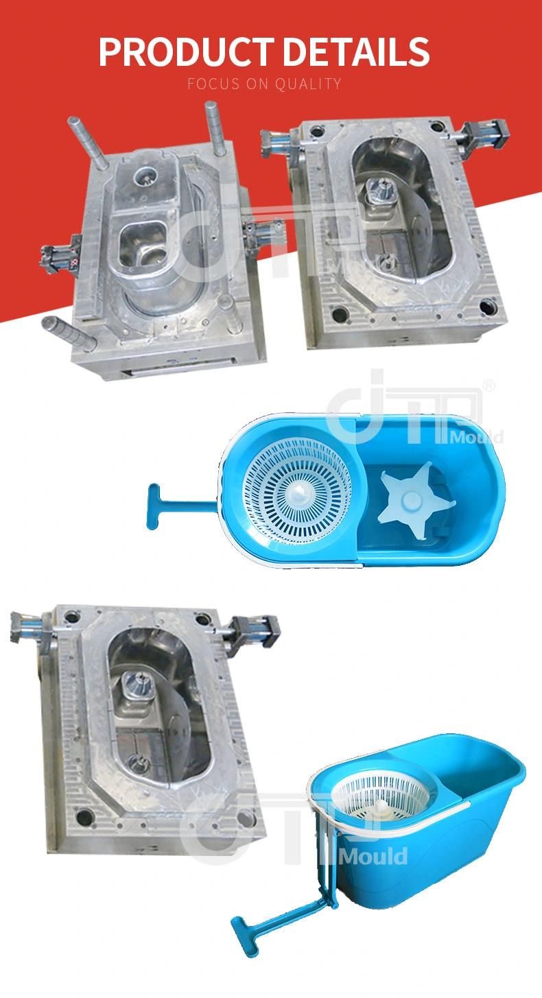 Convenient Automatic Dry and Suitable Plastic Mop Bucket Injection Mould