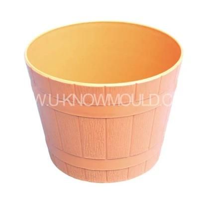 Plastic Rattan Flower Pot Mold