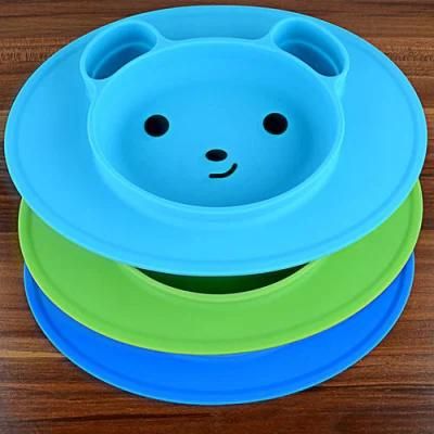 Customized Mould of Non-Slip &amp; Non-Toxic Silicone Carton Desigin Baby Placemat Dinner ...