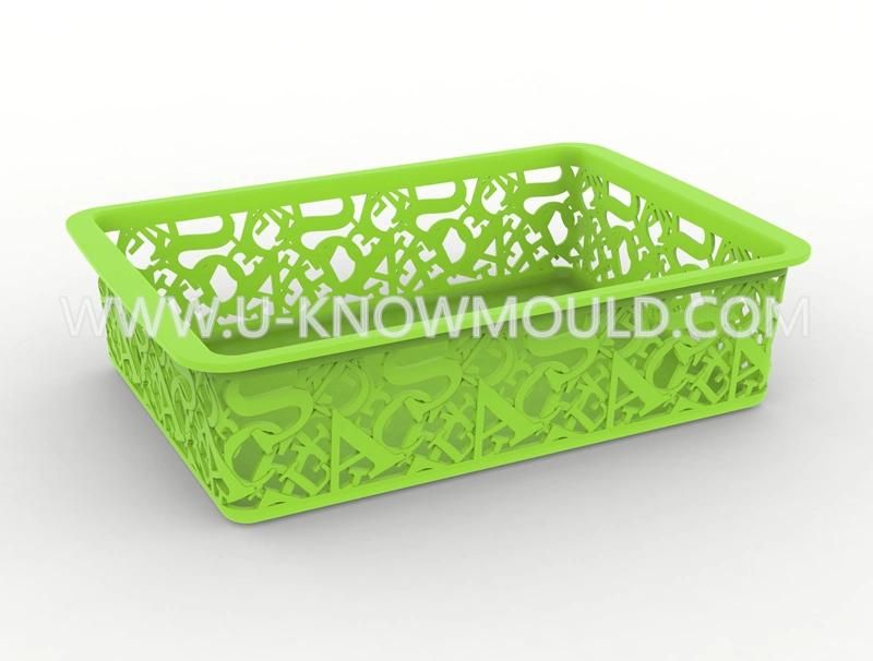 Plastic Hollowed out Vegetable Basket Injection Mould Plastic Basket Mold