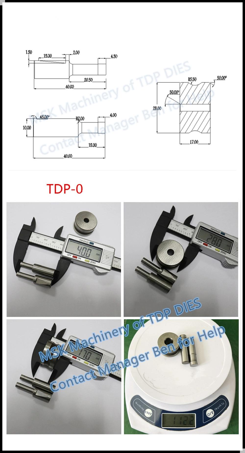 Single Punch Pill Press Tdp0, Tdp1.5, Tdp5, Tdp6 Stamping Die Punching Die