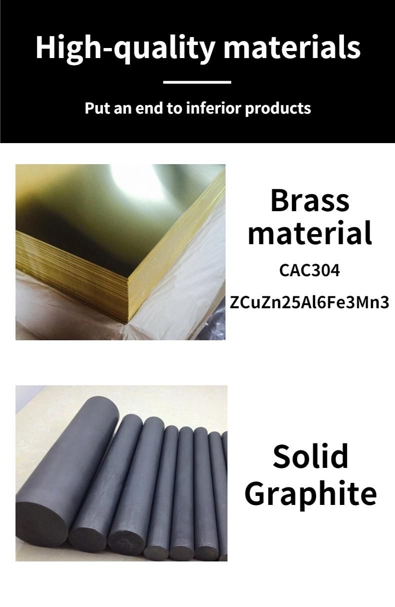 Wear Oiles Sliding Bearing Bronze Pads Embedded Graphite Brass Pads Free Alloy Plates