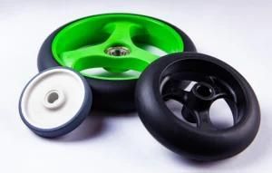 2K Plastic Injection Molded Cart Wheel