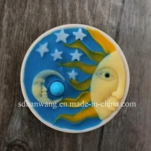 R1725 Moon Shape Unique Soap Silicone Mold Round Shape