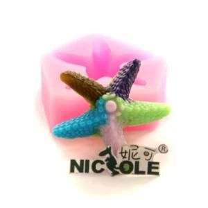 Star Shape Decorating Silicone Molds for Fondant Decorations Silicon Moulds F0828