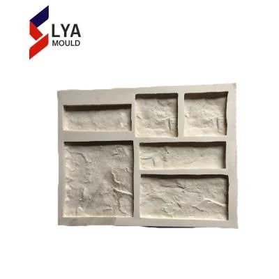 Polyurethane Silicone Concrete Cement Stone Wall Tiles Mold