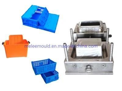 Custom Plastic Injection Used Crate Moulding Turnover Box Molding, Folded Circulating Box ...
