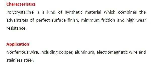 PCD Diamond Dies / Diamond Wire Drawing Dies / PCD Dies