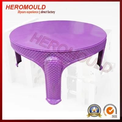 Plastic Injection Moulds Plastic Round Tea Table Injection Mould Heromould