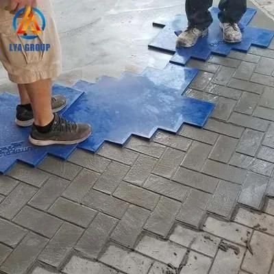 Round Compass Flex Urethane Concrete Flooring Mat Concrete Imprint Stamp