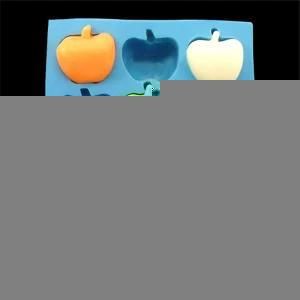 R0400 Fruit Natural Silicone Soap Mold 12 Cavities Apple Shaped Silicon Chocolate Cake ...