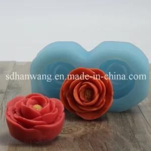 R0080 Double Cavity Flowers Silicone Mold Soap